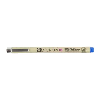 Линер Sakura Pigma Micron, (0.8) 0,5 мм., , Синий, PIGMA Micron (XSDK08#36)