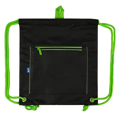 Сумка для взуття YES 40*35 см. Чорний, Black Eddition Green (550523)