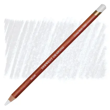 Олівець для малюнку Derwent восково-олійний, (7200) Білий Китайський, Drawing (34392)